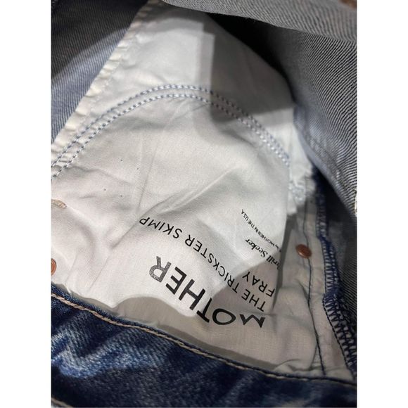 NWT Mother Denim Trickster Skimp Fray Jeans Size 29 - Picture 6 of 9